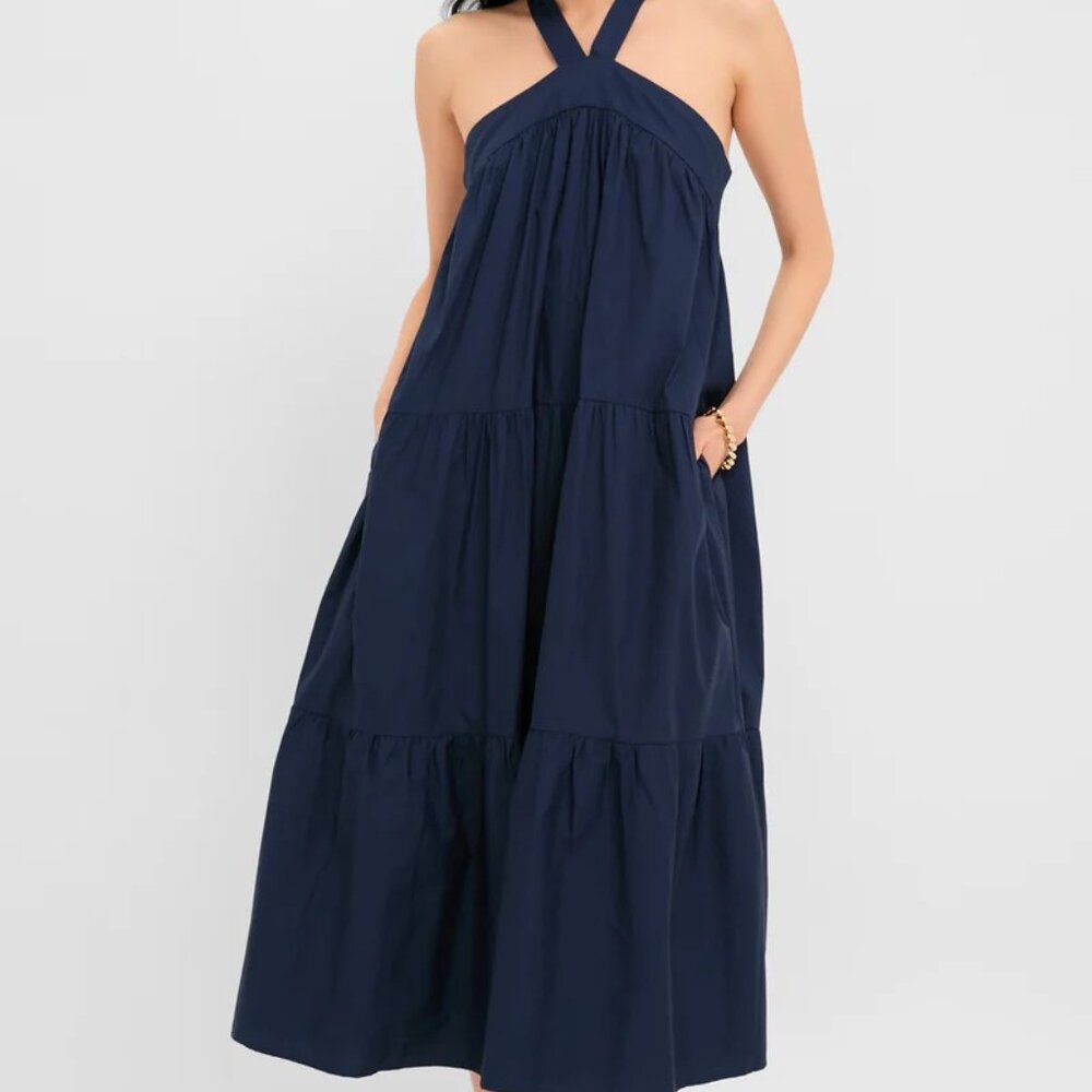 En Saison Navy Irene Maxi Dress